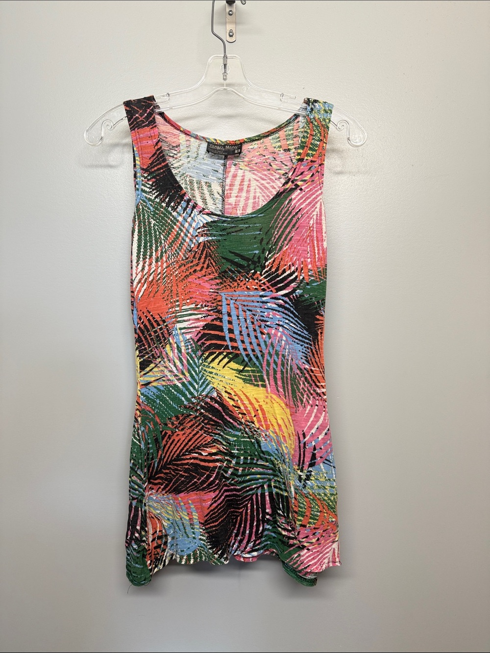 Tango Mango Tropical Print Sleeveless Tank Top
